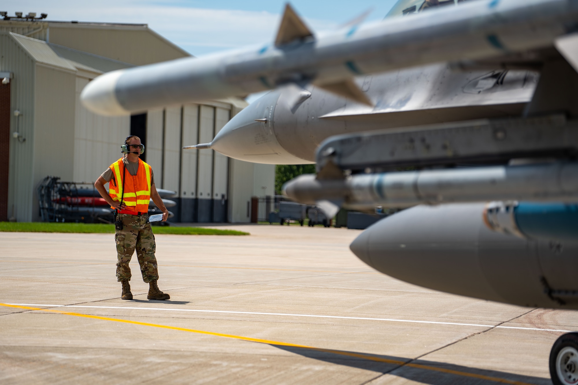 The ICT training focused on cutting ground time through the rapid recovery and relaunch of fighters utilizing hot pit refueling and rapid re-arm.