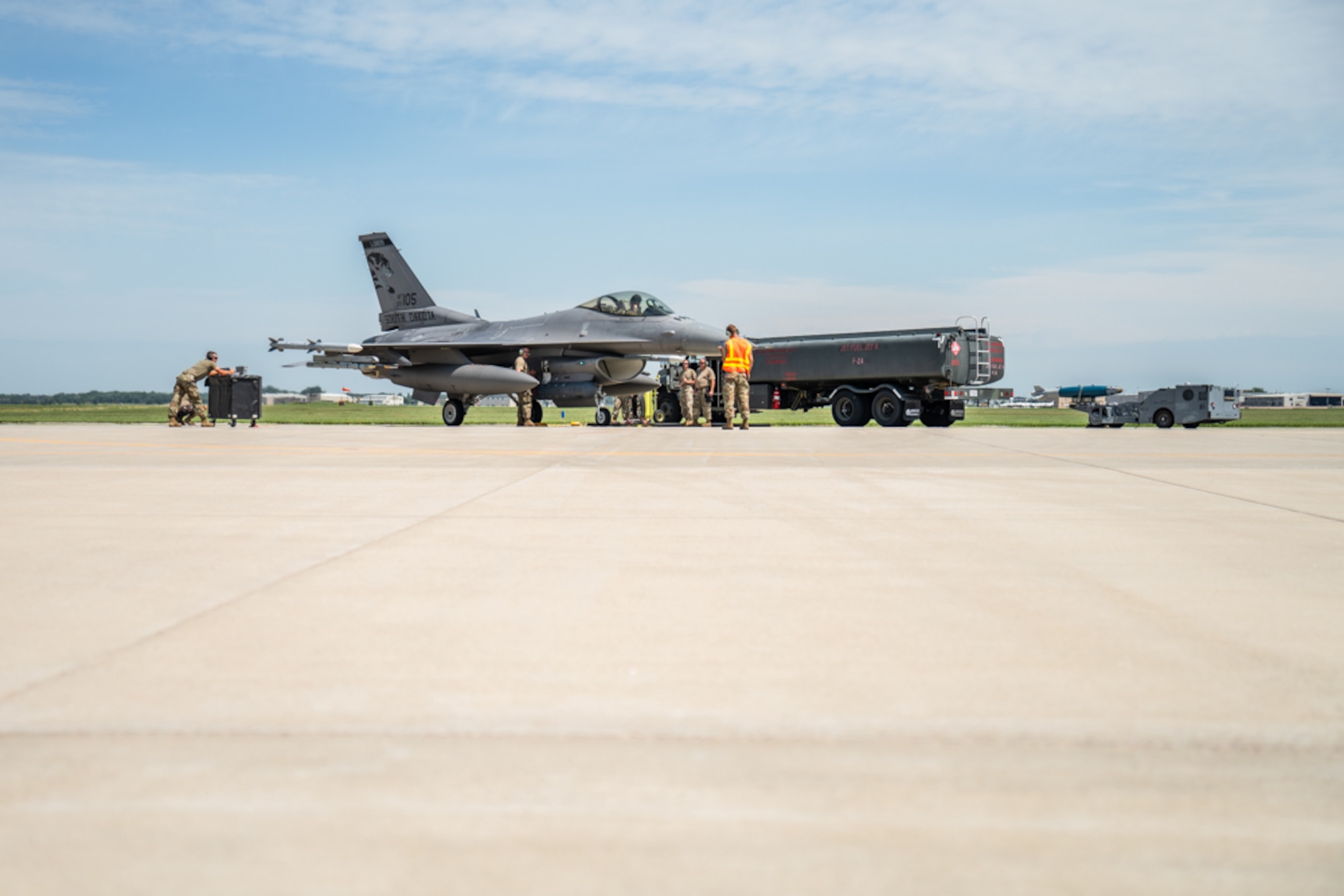 The ICT training focused on cutting ground time through the rapid recovery and relaunch of fighters utilizing hot pit refueling and rapid re-arm.