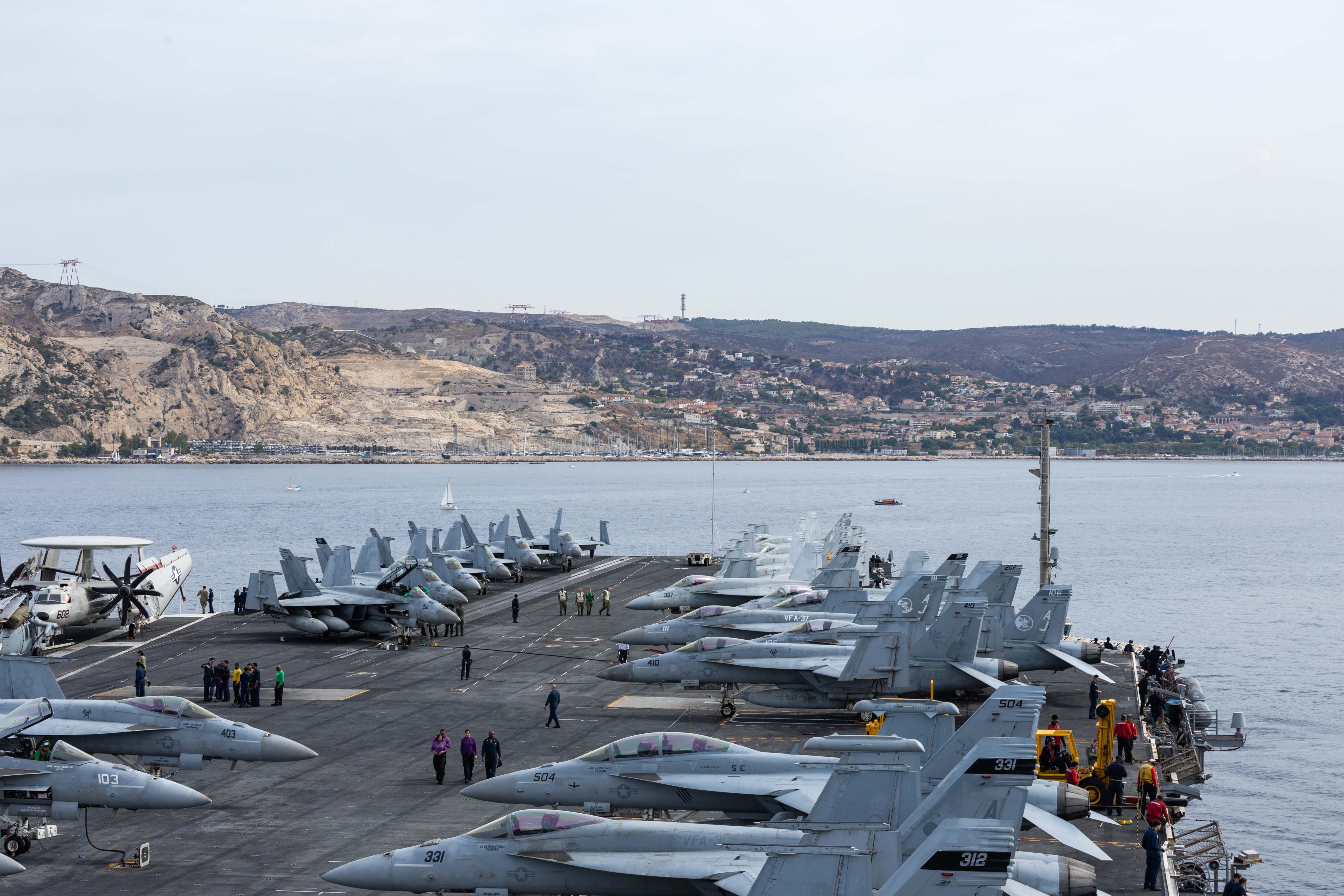 USS Gerald R. Ford and USS Winston S. Churchill Arrive in