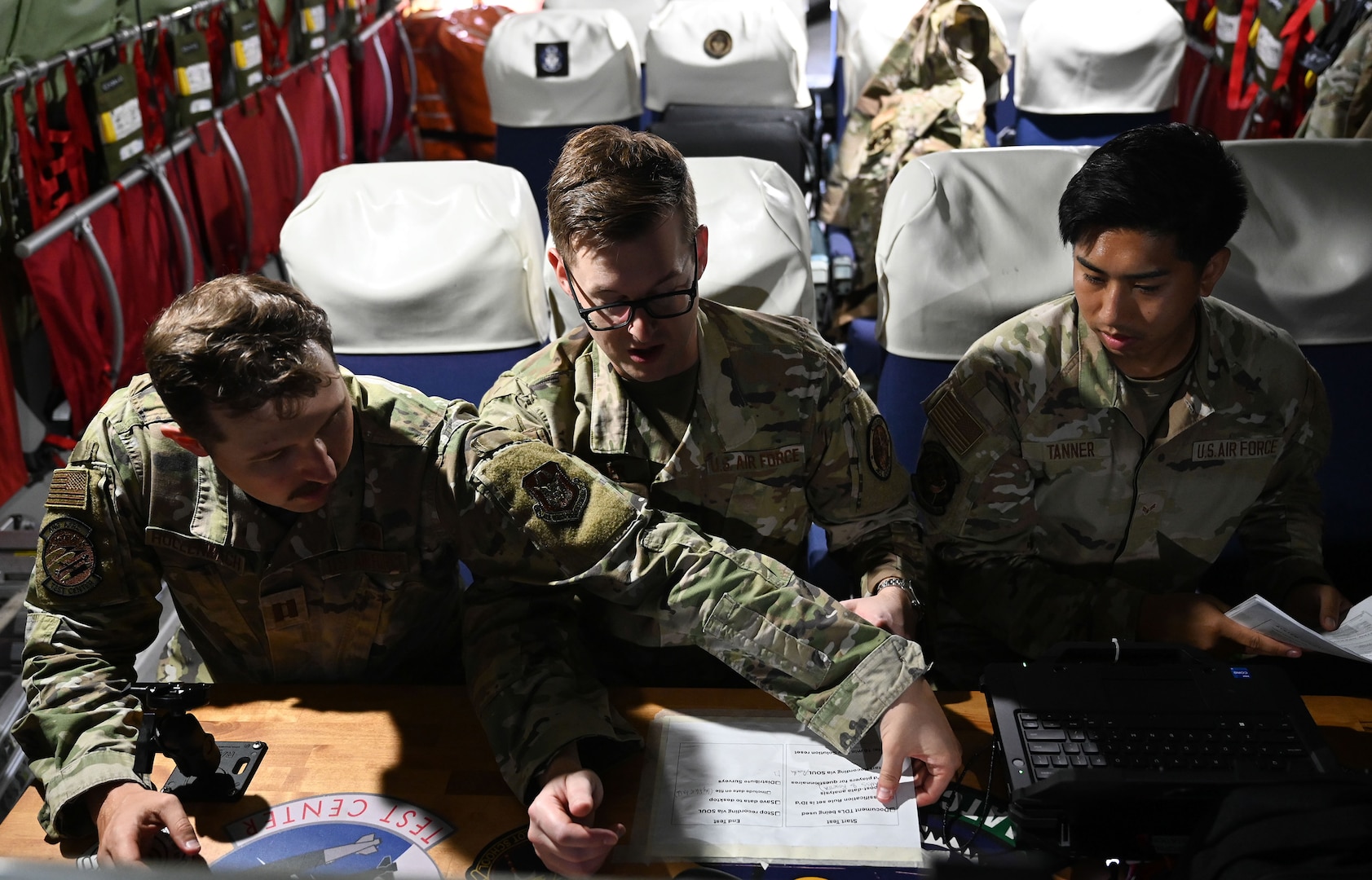 U.S. Air National Guard members assigned to the Air National Guard Air Force Reserve Component Test Center conduct preflight checks during Resolute Force Pacific 25, in the Indo-Pacific region, July 24, 2025.
