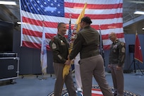 — Joint Task Force – Civil Support (JTF-CS) held a Change of Responsibility ceremony last week to formally transfer the role of Command Senior Enlisted Leader from U.S. Army Command Sgt. Maj. Erano Bumanglag to U.S. Army Command Sgt. Maj. David Silva.
The ceremony, steeped in military tradition, included the symbolic passing of the unit’s colors, a gesture that represents the transfer of authority, trust, and responsibility from one senior enlisted leader to another. Hosted by U.S. Army Brig. Gen. Tanya McGonegal, JTF-CS commander , the event celebrated both the distinguished service of the outgoing senior enlisted leader and the arrival of a new one.