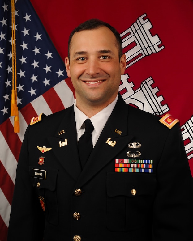 Major Joseph M. Gambino serves as the USACE Philadelphia Deputy District Commander. In this role, he serves as second-in-command of a District with a variety of missions include dredging waterways for navigation, protecting communities from flooding and coastal storms, responding to natural and declared disasters, regulating construction in the nation’s waters and wetlands, remediating environmental hazards, restoring ecosystems, building facilities for the Army and Air Force, and providing engineering, contracting and project management services for other government agencies upon request.
