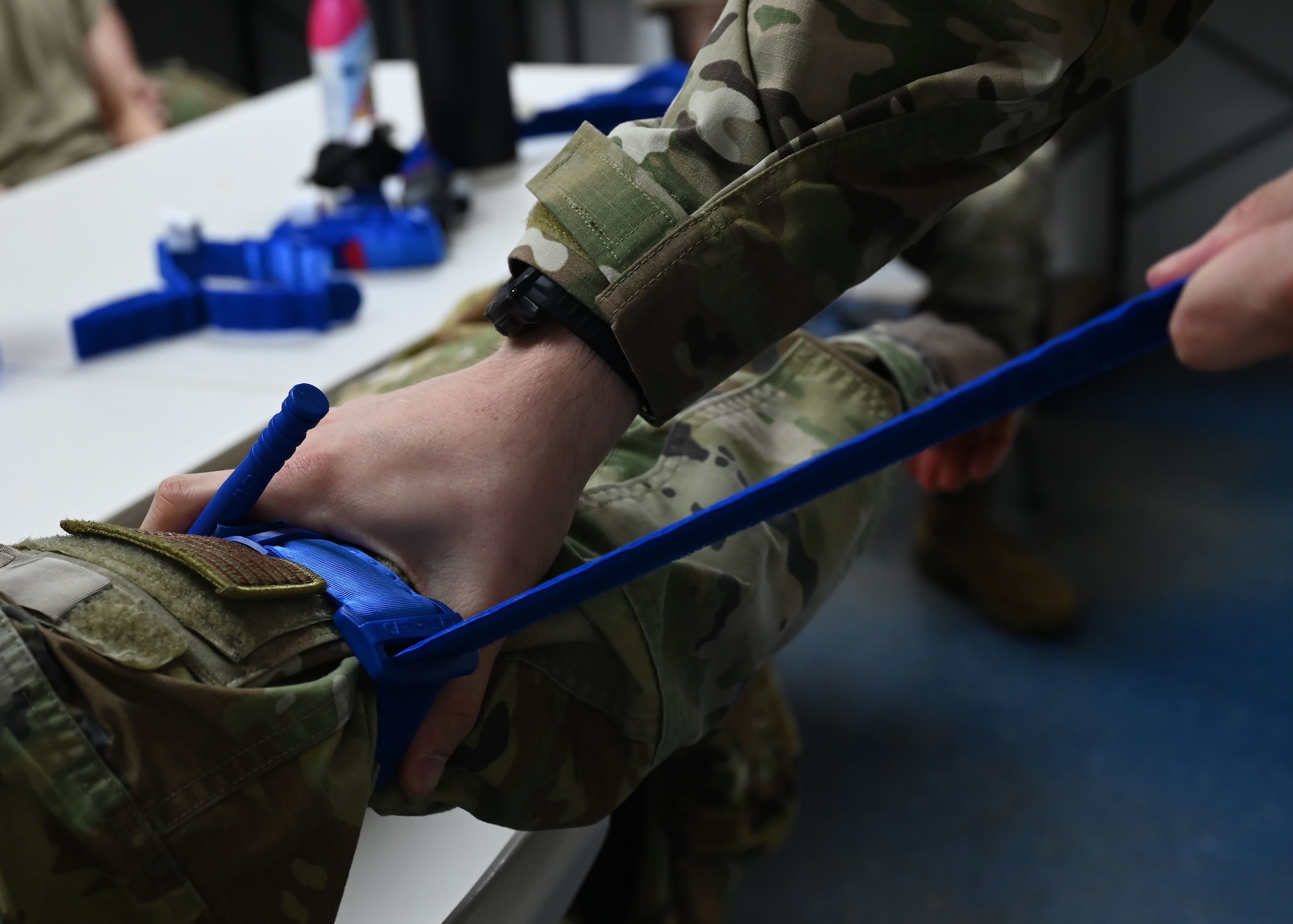 Airmen with the 354th Air Expeditionary Wing teach Tactical Combat Casualty Care during exercise Resolute Force Pacific 25 in Guam, July 30, 2025.