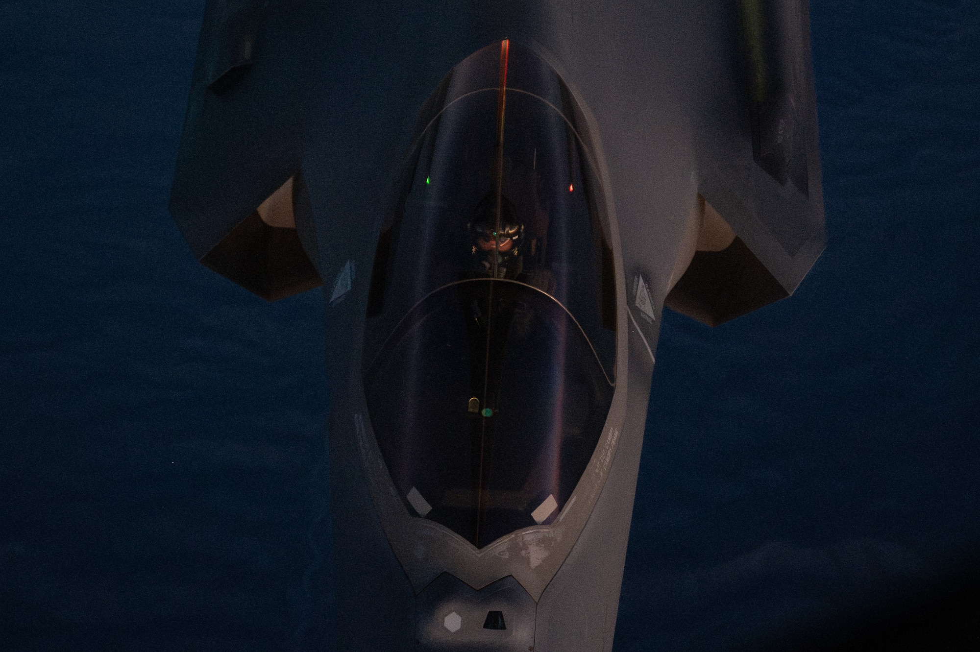 Air Force jet in sky