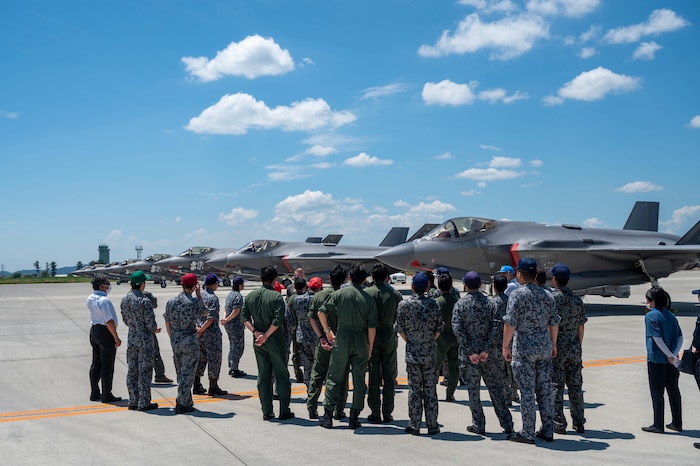 U.S. Air Force and Japan Air Self-Defense Force airmen conduct an immersion during exercise Resolute Force Pacific (REFORPAC) 2025 at Matsushima Air Base, Japan, July 25, 2025