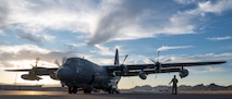 A U.S. Air Force Air Commando conducts engine startup checks on a MC-130J Commando II aircraft during Emerald Warrior 25.2.