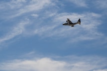 A U.S. Air Force MC-130J Commando II assigned to AFSOC takes during Emerald Warrior 25.2.