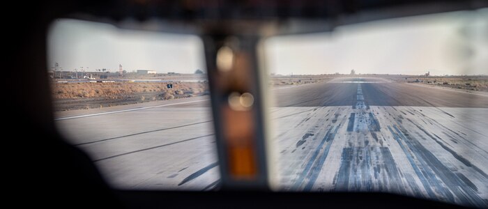 U.S. Air Force Air Commandos assigned to AFSOC takeoff in a U.S. Air Force C-146A Wolfhound aircraft during Emerald Warrior 25.2.