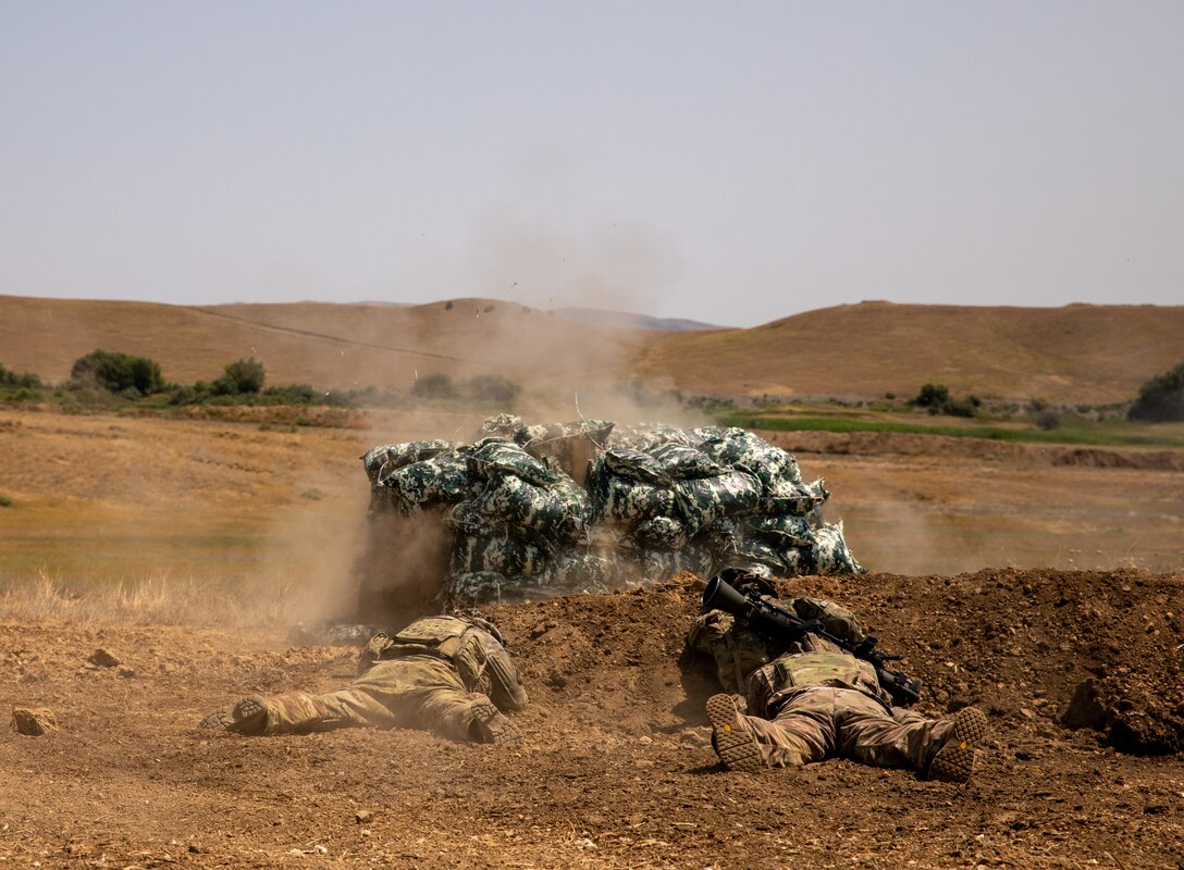 Live fire training exercise in Georgia during Agile Spirit 25