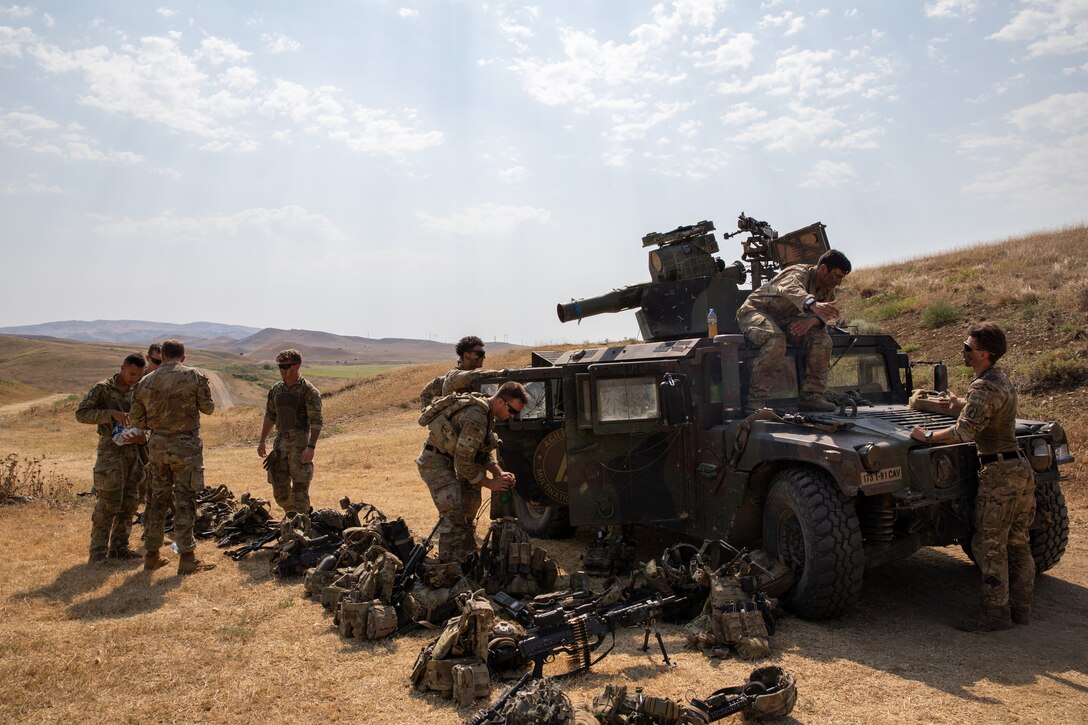 Live fire training exercise in Georgia during Agile Spirit 25