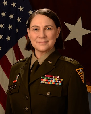 Brig. Gen. Kathleen A. Clary AGSU Command Photo