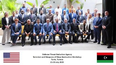 group portrait of participants at the International Counterproliferation Program (ICP) Terrorism and Weapons of Mass Destruction (WMD) Workshop