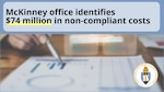 The McKinney Branch Office team recently completed a $2 billion pricing proposal and identified $74 million in non-compliant costs.
