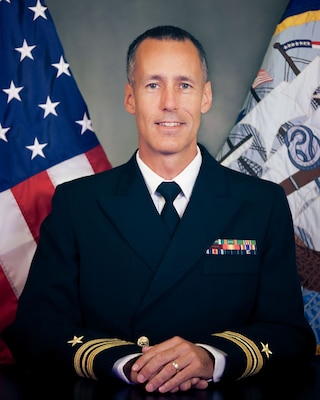 250804-N-GP524-2001NEWPORT, R.I. -- Official portrait of Cmdr. Gregory Fritz. (U.S. Navy photo)