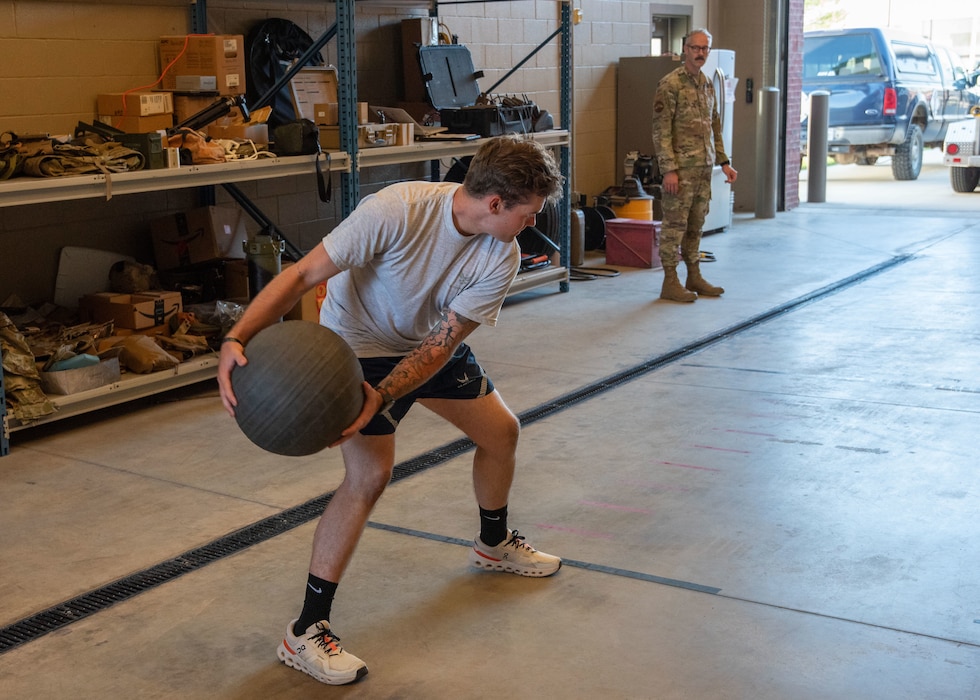 This past weekend, the 151st Civil Engineer Squadron's Explosive Ordnance Disposal (EOD) Flight became one of the first in the Utah Air National Guard to officially conduct the newly implemented Occupationally Specific Physical Fitness Assessment (OSPFA), a milestone moment that reflects a nationwide shift toward career-specific fitness standards in the U.S. Air Force.