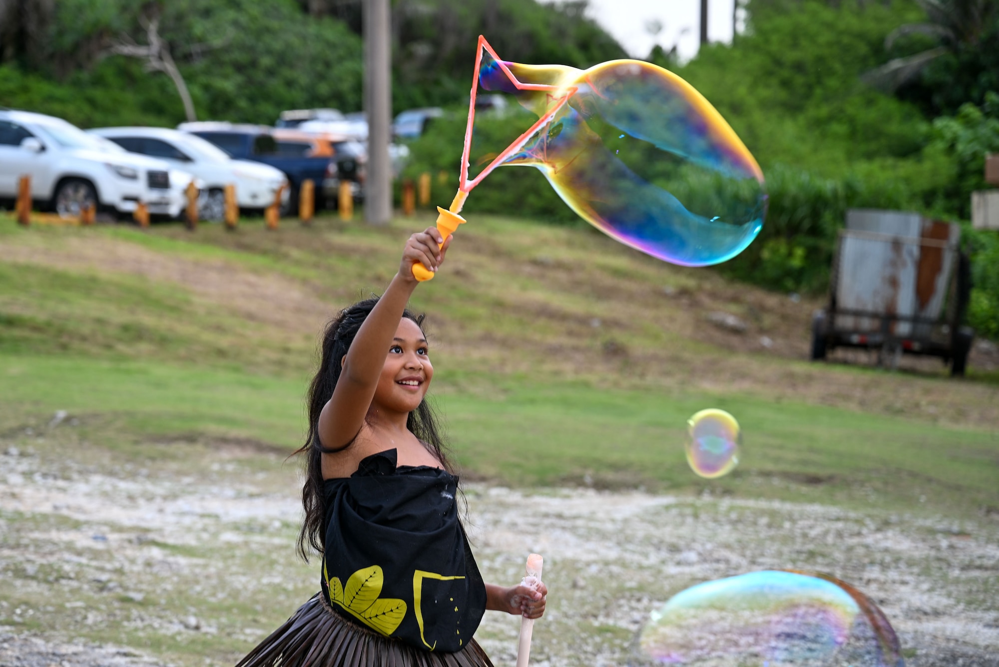 The three-day festival celebrates the Chamorro culture with food, performances, games and fellowship. (U.S. Air Force photo by Senior Airman Audree Campbell)