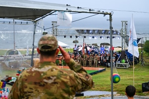 The three-day festival celebrates the Chamorro culture with food, performances, games and fellowship. (U.S. Air Force photo by Senior Airman Audree Campbell)