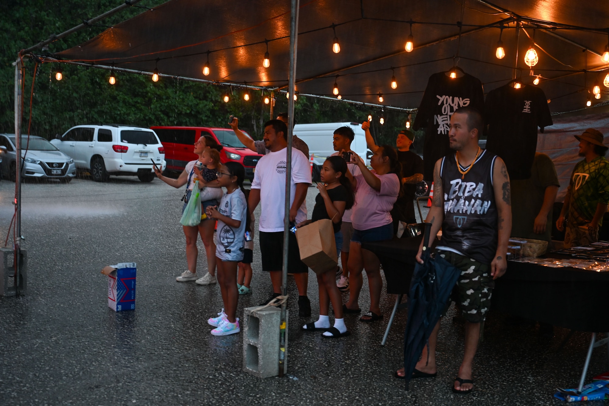 The three-day festival celebrates the Chamorro culture with food, performances, games and fellowship. (U.S. Air Force photo by Senior Airman Audree Campbell)