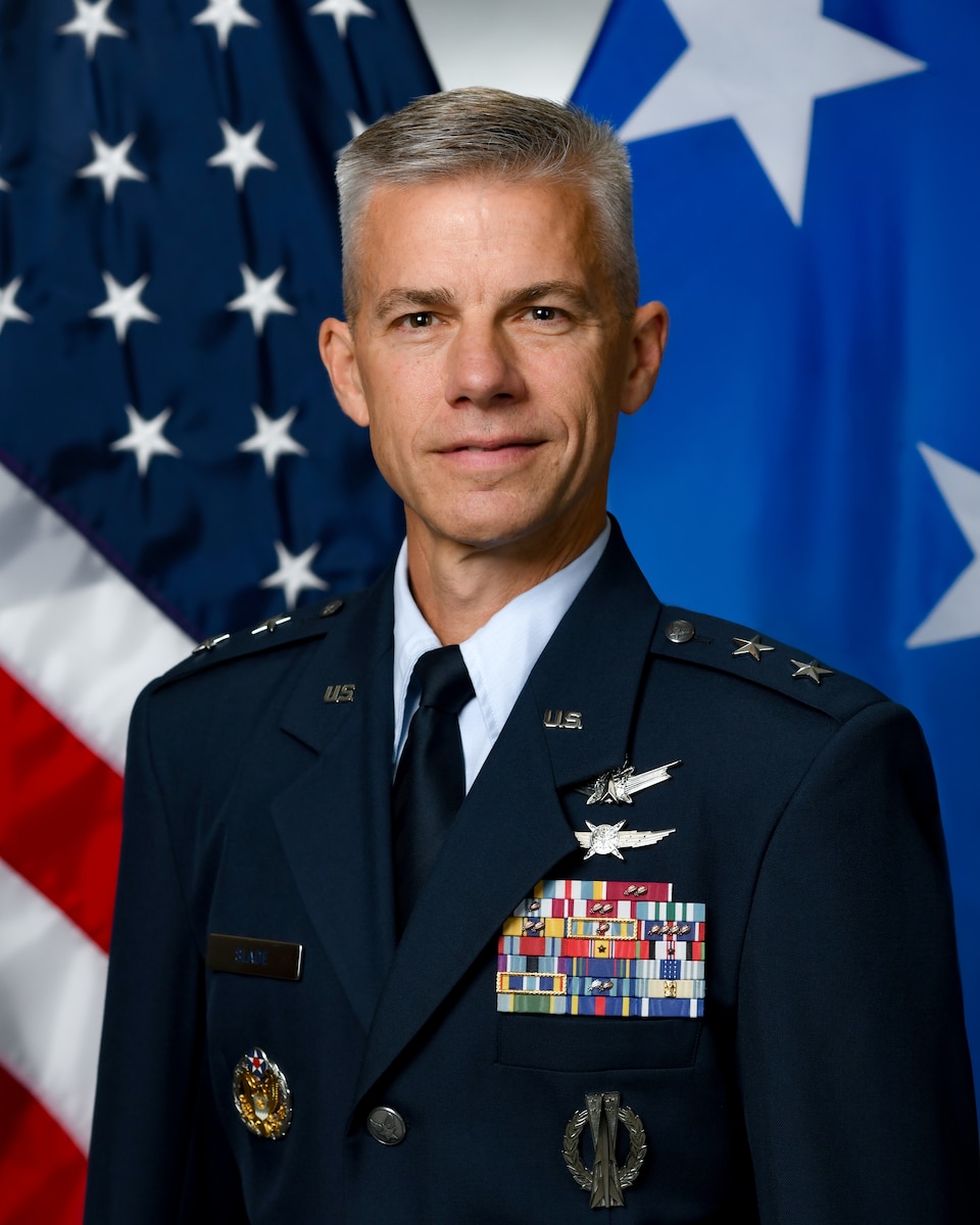 The official portrait of Maj. Gen. Slade