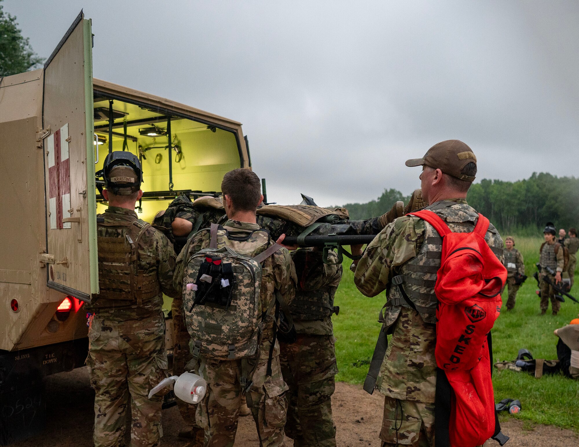 U.S. Air Force Airmen from the 133rd and 148th Medical Groups complete Tactical Combat Casualty Care (TCCC) course near Little Falls, Minn., July 23, 2025.