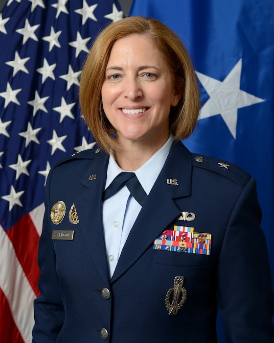 This is the official portrait of ​​Brig. Gen. Catherine Barrington.
