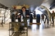 Robert Karem, congressional staff delegate, enters a B-52H Stratofortress during a static tour at Minot Air Force Base, North Dakota, Aug. 5, 2025. Karem was given an extensive tour of the base and learned about the mission it serves.