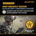Army Breakout Session DCSA Security Conference for DOD