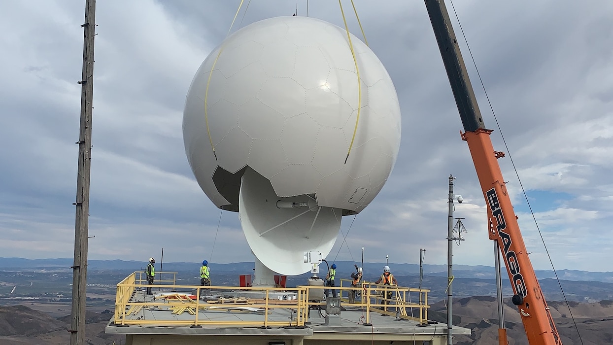 People install an antenna