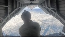 t. Justin Newell prepares to conduct a helo-cast off of an MH-53E Sea Dragon Helicopter from Helicopter Mine Countermeasures Squadron Fifteen (HM-15) during Mine Warfare Exercise (MINEX) 2JA near Ominato, Japan, July 23, 2025.