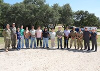 JOINT BASE SAN ANTONIO-FORT SAM HOUSTON – (July 23, 2025) – Student interns assigned to Naval Medical Research Unit (NAMRU) San Antonio enrolled in the Office of Naval Research’s Naval Research Enterprise Internship Program (NREIP) and Oak Ridge Institute for Science and Education (ORISE) observed Air Force Expeditionary Medical Service (EMEDS) training at Camp Bullis. Additionally, the interns had the opportunity to eat Meals, Ready-to-Eat for lunch during their trip to the camp. Navy Medicine Research & Development (NMR&D) makes use of multiple channels to recruit and retain critical U.S. Navy medical support personnel. The research commands reach out to the next generation of scientists through conferences, STEM events, internships and career days, and support recruiting efforts early in undergraduate and graduate programs. NAMRU San Antonio, part of NMR&D, conducts gap-driven combat casualty care, craniofacial, and directed energy research in support of Navy, Marine Corps and joint U.S. warfighter health readiness and lethality while engaged in routine and expeditionary operations. (U.S. Navy photo by Burrell Parmer, NAMRU San Antonio Public Affairs/Released)