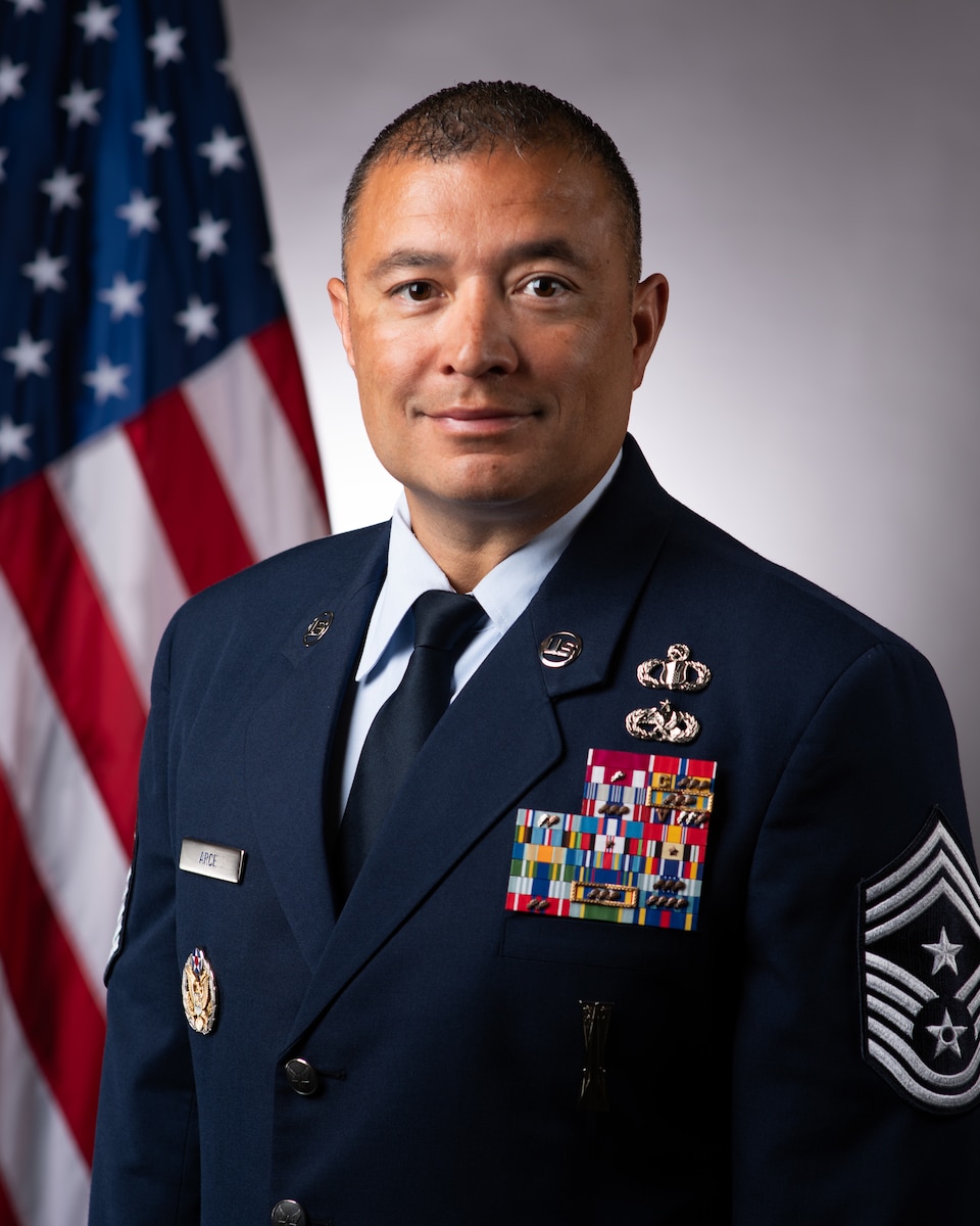 Chief Master Sergeant Joseph Arce is the Command Chief Master Sergeant of Eighteenth Air Force, Scott Air Force Base, Illinois.