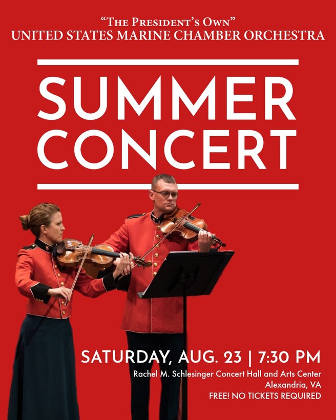 Summer Concert on Aug. 23 at 7:30 PM