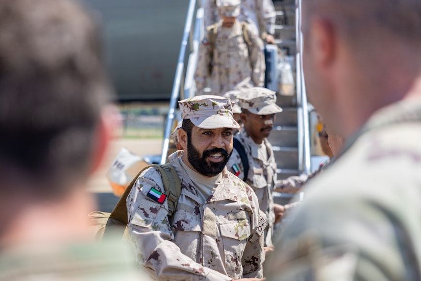 U.S. Army 3rd Security Assistance Brigade welcomes the United Arab Emirates Land Forces to Joint Readiness Training Center Rotation 25-10, Fort Polk, Louisiana, August 4, 2025