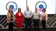 Pictured left to right (Tiffany Fizer, Dr. Angela Lewis, JR Ross, Dr. Kyle Werner, and  Lori Zipes)