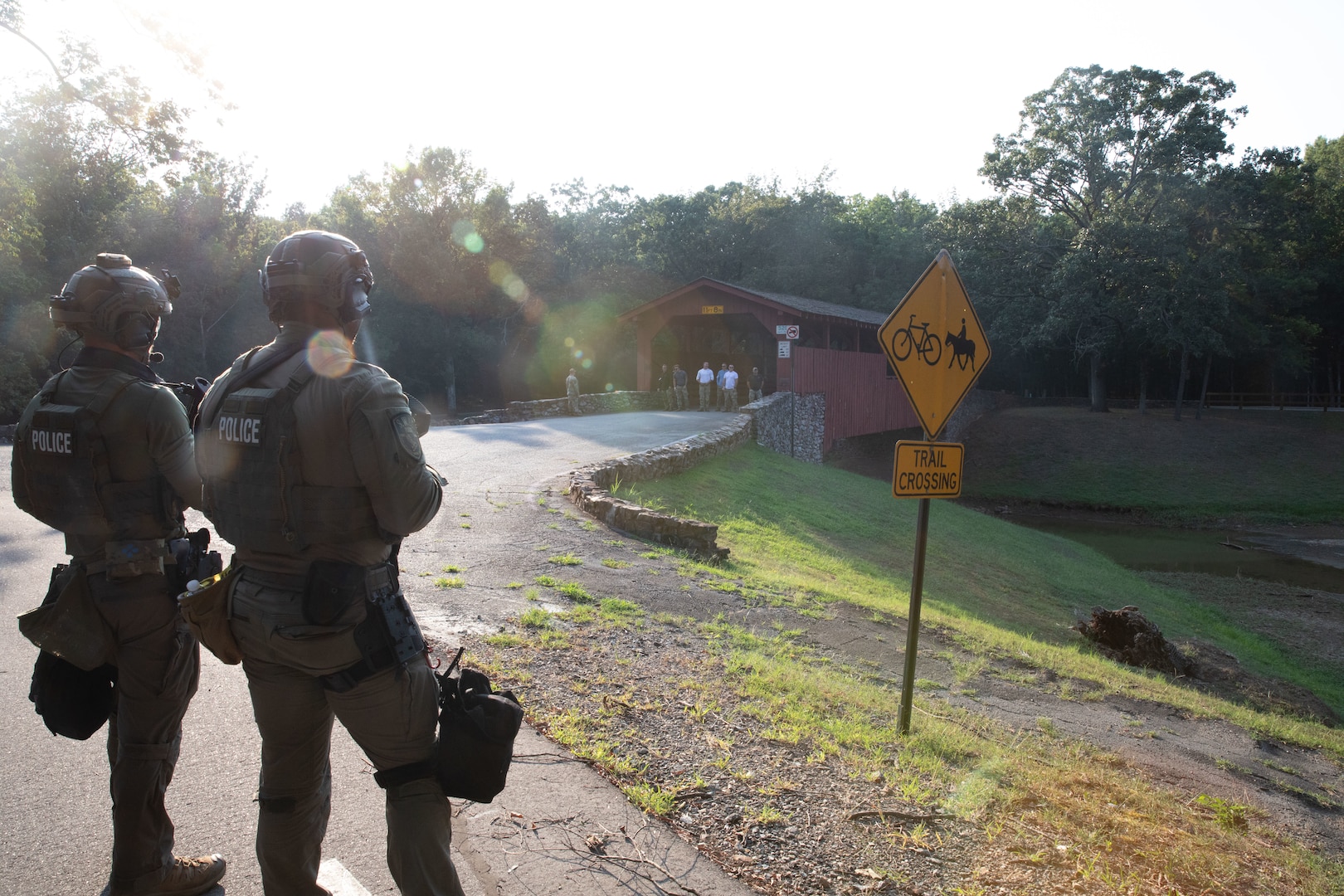 More than 230 Arkansas National Guardsmen and central Arkansas law enforcement officers trained Aug. 2, 2025