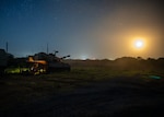 Alpha Battery, 2nd Battalion, 142nd Field Artillery Brigade began the first night of night fire with illumination rounds at Fort Chaffee, Ark., June 19, 2025.