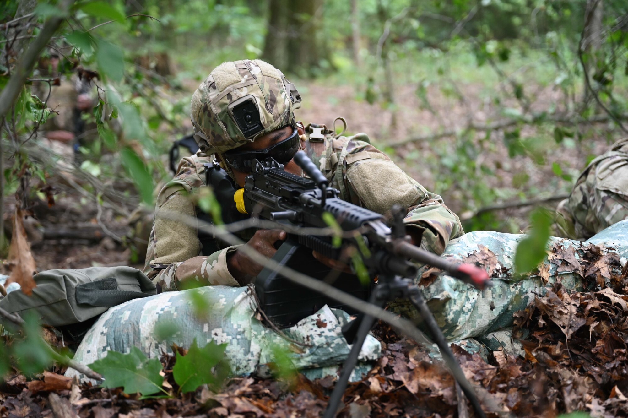 Defender fires weapon