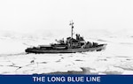 Wind-Class icebreaker Northwind breaking ice in the Antarctic in 1947 during Operation High Jump. This mission marked the first of many Coast Guard icebreaker assignments to Antarctica. (U.S. Coast Guard)