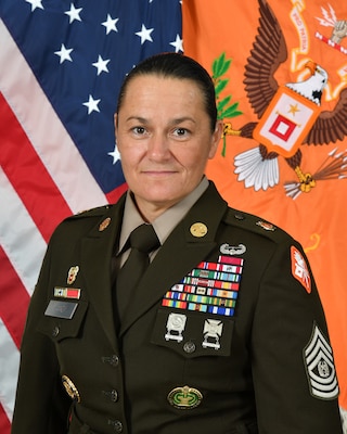 Command Sgt. Maj. Lisa M. Gandy, 26th Regimental Command Sergeant Major