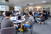 Students participating in NRL's Quantum STEM Challenge