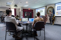 Students participating in NRL's Quantum STEM Challenge