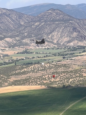 Colorado Guard Assists Rio Blanco County With Aerial Wildfire Suppression