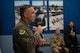 U.S. Air Force Col. Jesse Lamarand, 5th Bomb Wing commander, gives remarks during the opening ceremony for the Airmen Ministry Center at Minot Air Force Base, North Dakota, Aug. 8, 2025. The Airmen Ministry Center was created to provide a welcoming environment where Airmen can unwind, connect and engage in activities they enjoy regardless of their position or rank. (U.S. Air Force photo by Airman 1st Class Wesley Davies)