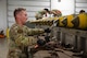U.S. Air Force Airman 1st Class Zachary O’Shei, 5th Munitions Squadron (5MUNS) crew member, tightens the nose plug on a MK-82 conical munition at Minot Air Force Base, North Dakota, August 4, 2025. 5MUNS will compete in the Air Force Combat Operations Competition designed to test adaptability and technical sharpness