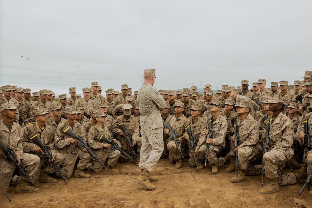 Hotel Company Eagle, Globe, and Anchor Ceremony