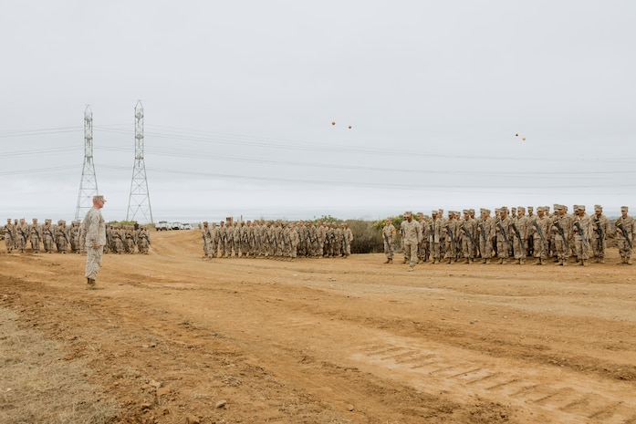 Hotel Company Eagle, Globe, and Anchor Ceremony