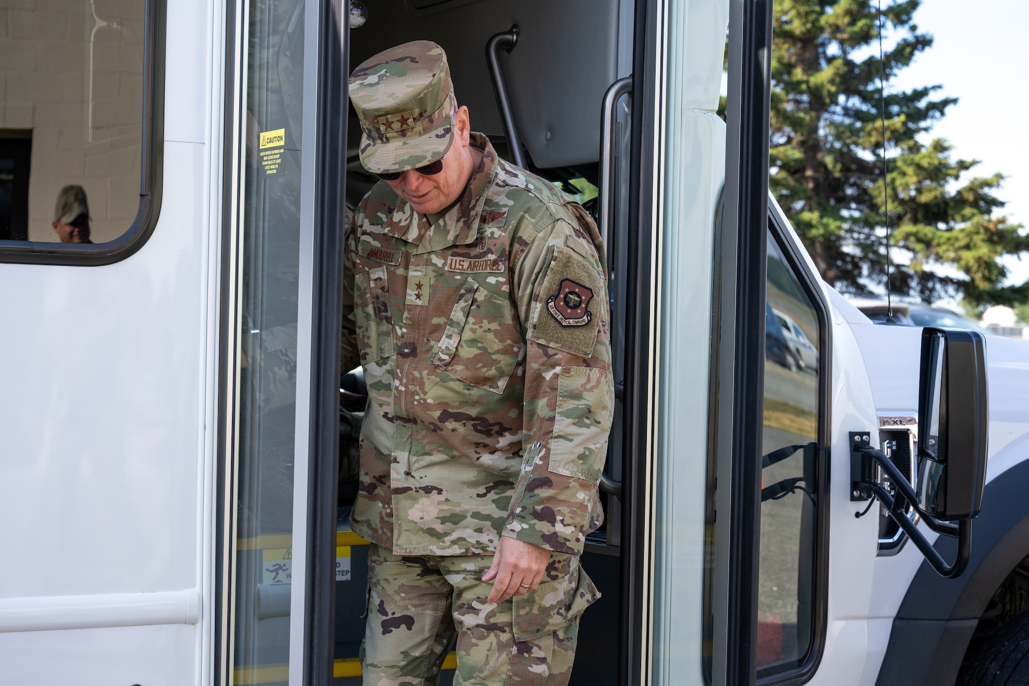 Harrell and Magana toured the installation and met with Airmen from multiple medical facilities to answer questions, award Airmen for their achievements and to get a view of the medical impact on readiness of the Force.