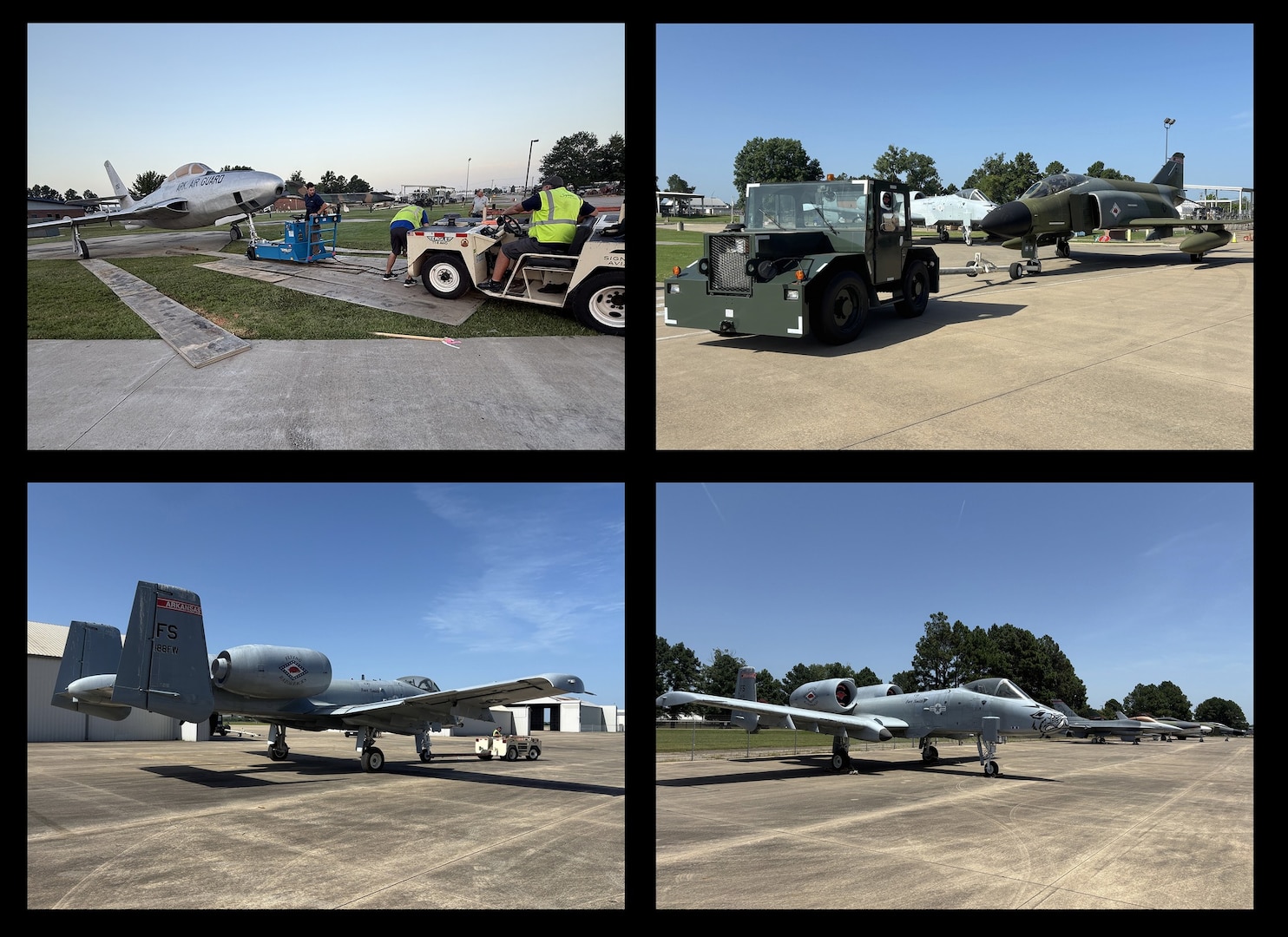 On Friday, July 11, 2025, the 188th Wing undertook a massive logistical operation, relocating six historic static display aircraft currently on loan from the National Museum of the United States Air Force. These aircraft, long-standing symbols of the wing’s proud heritage, were safely moved from Ebbing Air National Guard Base to make way for upcoming construction projects.