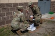 U.S. Army Soldiers assigned to the 324th Expeditionary Signal Battalion, Bravo Company, plug in components of the SpaceX Starshield module for Global Strike 2025 during the Combat Support Training Exercise (CSTX) at Fort McCoy, Wisconsin, Aug. 4. The CSTX prepares Army Reserve units for deployment by providing realistic, externally evaluated, and collective training scenarios. (U.S. Army Reserve photo by Spc. Xavier Chavez)