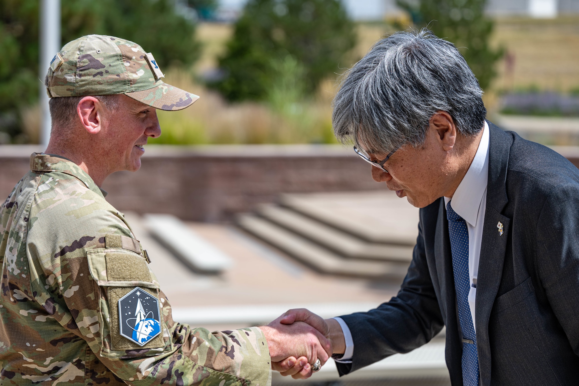 two men shaking hands